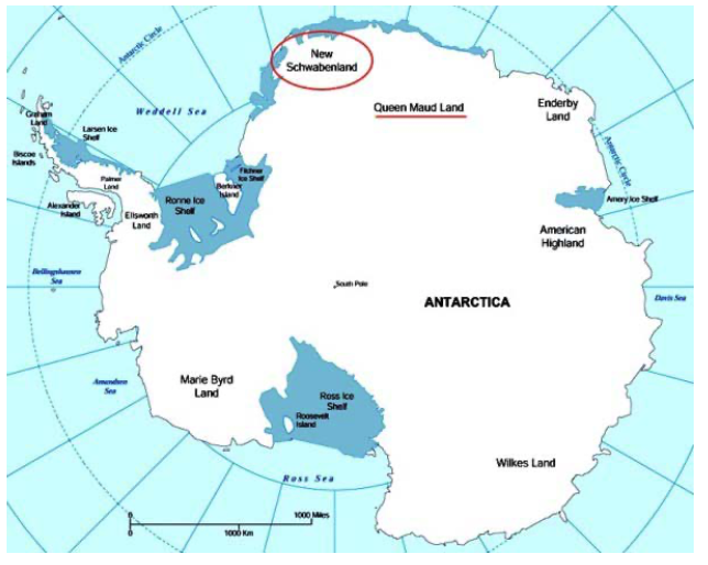 map of Antarctica